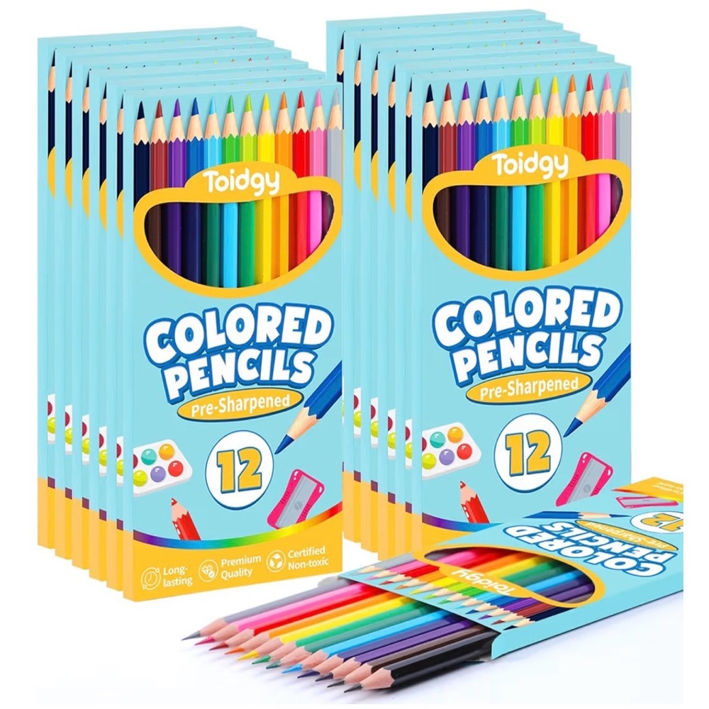 Trilogy Colored Pencils 12 boxes 12 pencils in a box Set